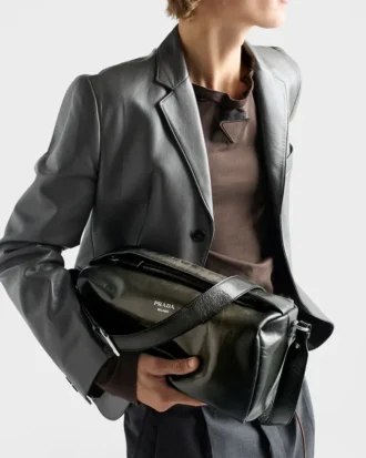 Antiqued Leather Shoulder Bag