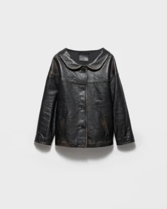 Antiqued Nappa Leather Jacket
