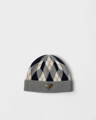 Argyle Knit Beanie