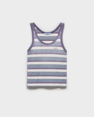 Bayadere Stripe Jersey Tank Top