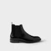 Brushed Leather Chelsea Boots