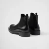 Brushed Leather Chelsea Boots