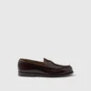 Brushed Leather Loafers