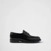 Brushed Leather Loafers