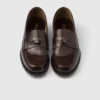 Brushed Leather Loafers