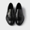 Brushed Leather Loafers