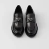Brushed Leather Loafers