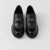 Brushed Leather Loafers