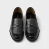 Brushed Leather Loafers