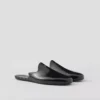Brushed Leather Slippers