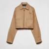 Camel-Hair Blouson Jacket