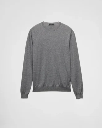 Cashmere and Silk Crew-Neck Sweater