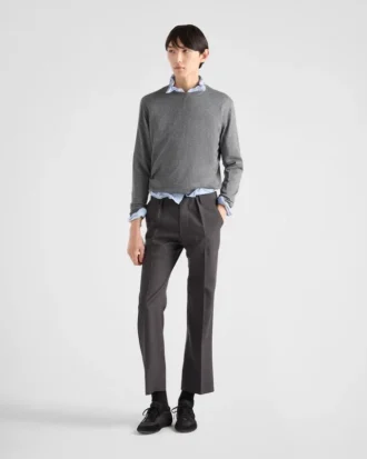 Cashmere and Silk Crew-Neck Sweater