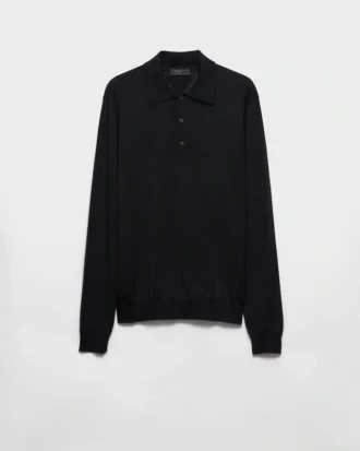 Cashmere and Silk Polo Shirt