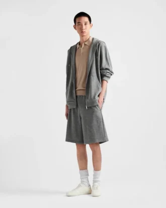 Cashmere Blend Cardigan Hoodie