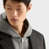 Cashmere Blend Zipper Hoodie
