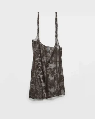 Chantilly Lace Midi-Skirt with Suspender Straps