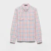 Checked Cotton Button-Down Shirt