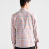 Checked Cotton Button-Down Shirt
