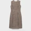 Checked Georgette Dress