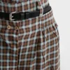 Checked Georgette Shorts