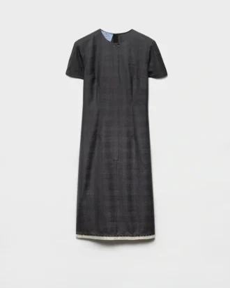 Checked Wool Dress