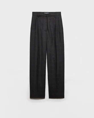 Checked Wool Pants