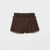 Chevron Wool Shorts