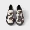 Chocolate Printed Leather Loafers