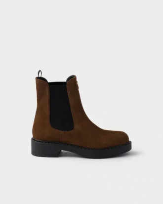 Chocolate Suede Chelsea Boots