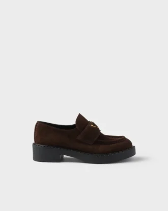 Chocolate Suede Loafers