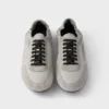 Collapse Re-Nylon and Suede Elasticized Sneakers