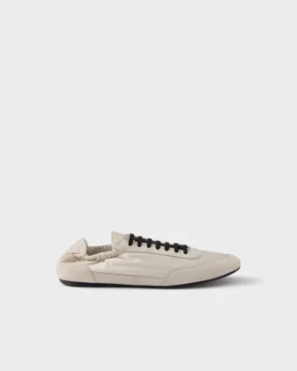 Collapse Re-Nylon and Suede Sneakers