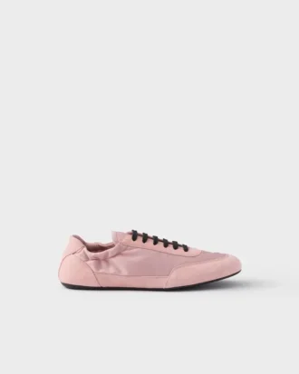 Collapse Re-Nylon and Suede Sneakers