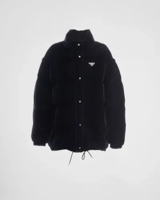 Convertible Velvet Down Jacket