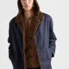Cotton and Shearling Jacket