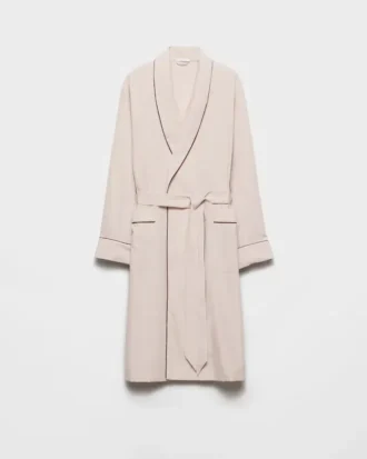 Cotton Blend Robe Coat