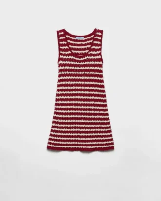 Cotton Crochet Mini-Dress