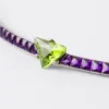 Couleur Vivante Bracelet – White Gold with Peridot and Amethyst