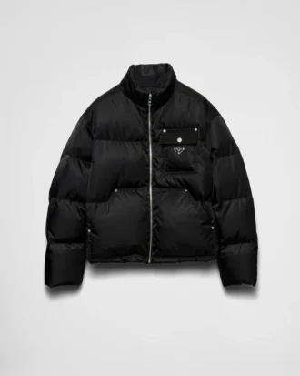 Cropped Re-Nylon Down Jacket