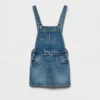 Denim Bib Overall Mini-Dress