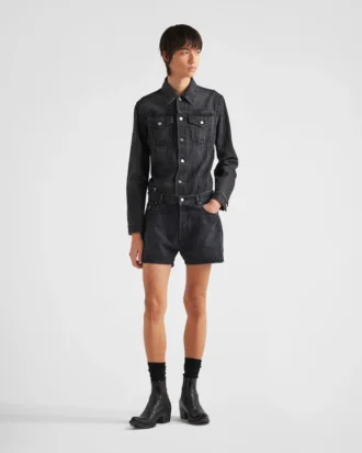 Denim Blouson Jacket