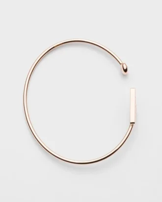 eternal gold bangle bracelet in rose gold with diamond 2 330x413 - Eternal Gold Bangle Bracelet in Rose Gold with Diamond