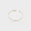 Eternal Gold Bangle Bracelet in Yellow Gold with Diamonds