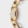 Eternal Gold Chain Bracelet in Yellow Gold with Diamonds