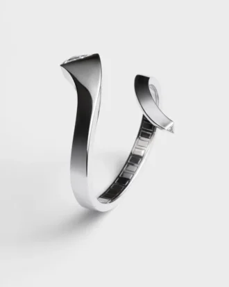Eternal Gold Snake Bracelet in White Gold and Laboratory-Grown Diamonds