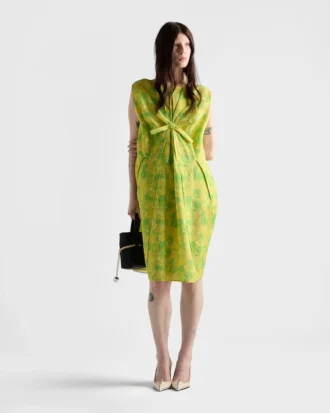 Floral Print Cloquet Dress