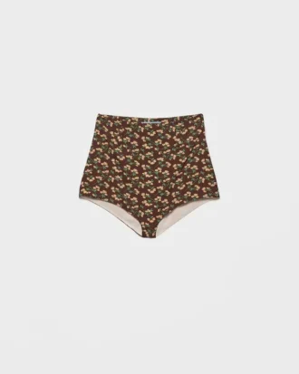 Floral Print Georgette Brief