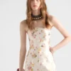 Floral Print Silk and Wool Dress