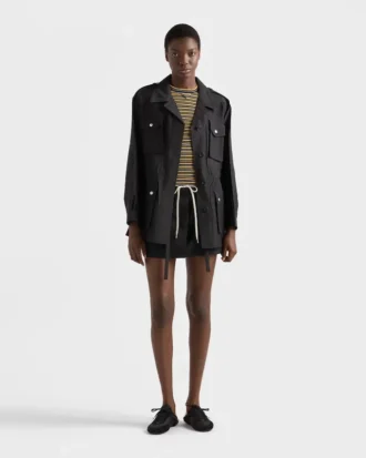 Garment-Dyed Kid Mohair Jacket